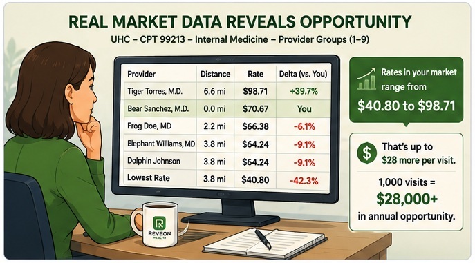 Reveon Health reveals real market data opportunities to negotiate healthcare payer contracts